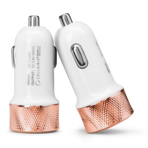 Cellairis Car Charger - Universal Dual USB 3.4A Rose Gold